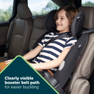 Grow and Go™ Sprint All-in-One Convertible Car Seat - clearly visible booster belt path for easier buckling