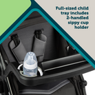 Grow and Go™ Flex 8-in-1 Travel System - full-sized child tray includes 2-handled sippy cup holder