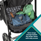 Grow and Go™ Flex 8-in-1 Travel System - extra-large storage basket fits larger items with easy access