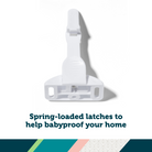 Spring-Loaded Cabinet & Drawer Latch - spring-loaded latches to help babyproof your home