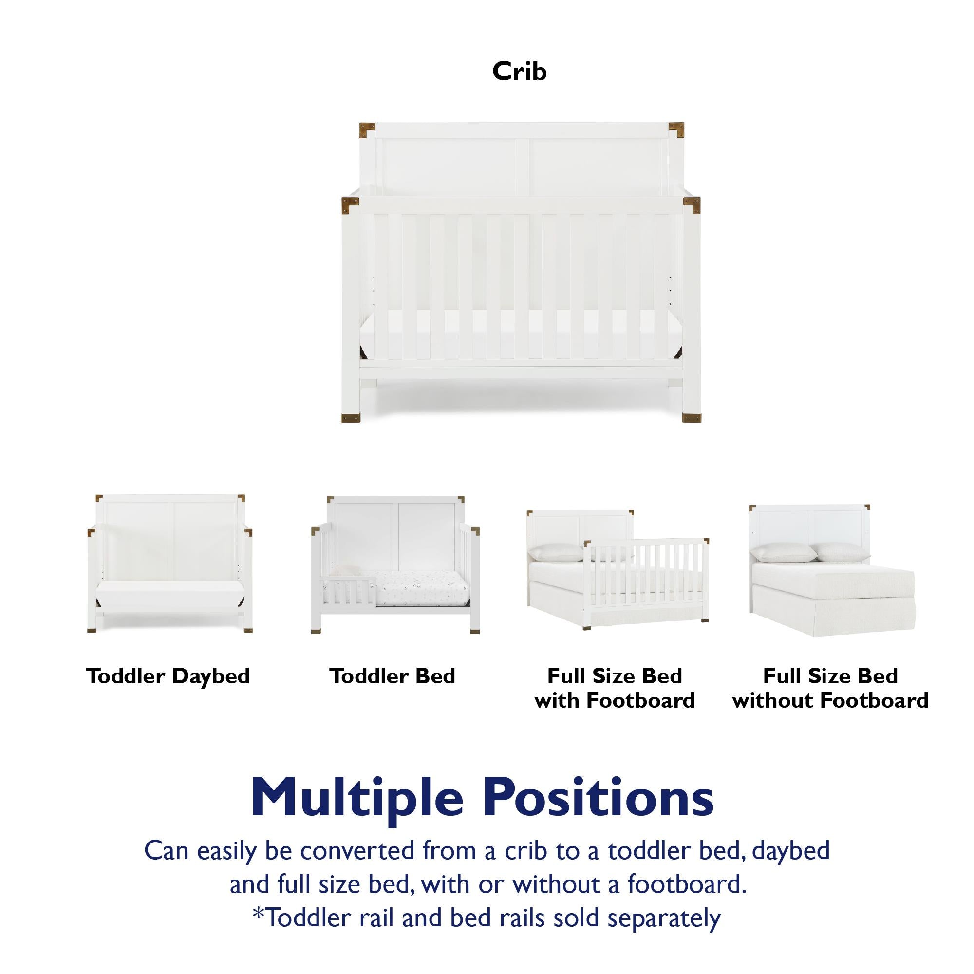 Baby Relax Miles 5-in-1 Convertible Crib – Safety 1st