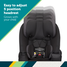 Grow and Go™ Sprint All-in-One Convertible Car Seat - easy to adjust 5 position headrest grows with your child