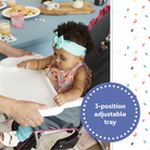 Disney Baby 3D Ultra Full-Size High Chair - 3-position adjustable tray