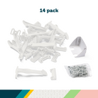 Cabinet & Drawer Latch (14 Pack) - showing all individual pieces