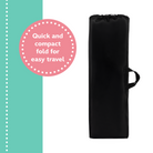 Disney Baby 3D Ultra Play Yard - quick and compact fold for easy travel
