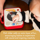 Tiny Rockers DJ Station - Pitch slider adds an extra layer of fun, encouraging babies to experiment with sound and inspiring creativity