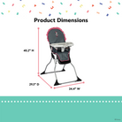 Disney Baby 3D Ultra Full-Size High Chair - product dimensions: 40.2"H, 29.5"D, 24.4"W