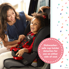 Disney Baby Finale 2-in-1 Booster Car Seat - dishwasher-safe cup holder detaches for use on either side of seat