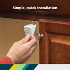 Spring-Loaded Cabinet & Drawer Latch - simple, quick installation