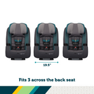 TriMate™ All-in-One Convertible Car Seat - fits 3 across the back seat. Width 19.5"