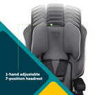 Comfort Ride™ 3-in-1 Booster Car Seat - 1-hand adjustable 7-position headrest