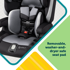 Boost-and-Go™ 3-in-1 Harness Booster Car Seat - removable, washer-and-dryer safe seat pad