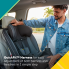 Grow and Go™ All-in-One Convertible Car Seat - QuickFit Harness for easy adjustment of both harness and headrest in 1 simple step