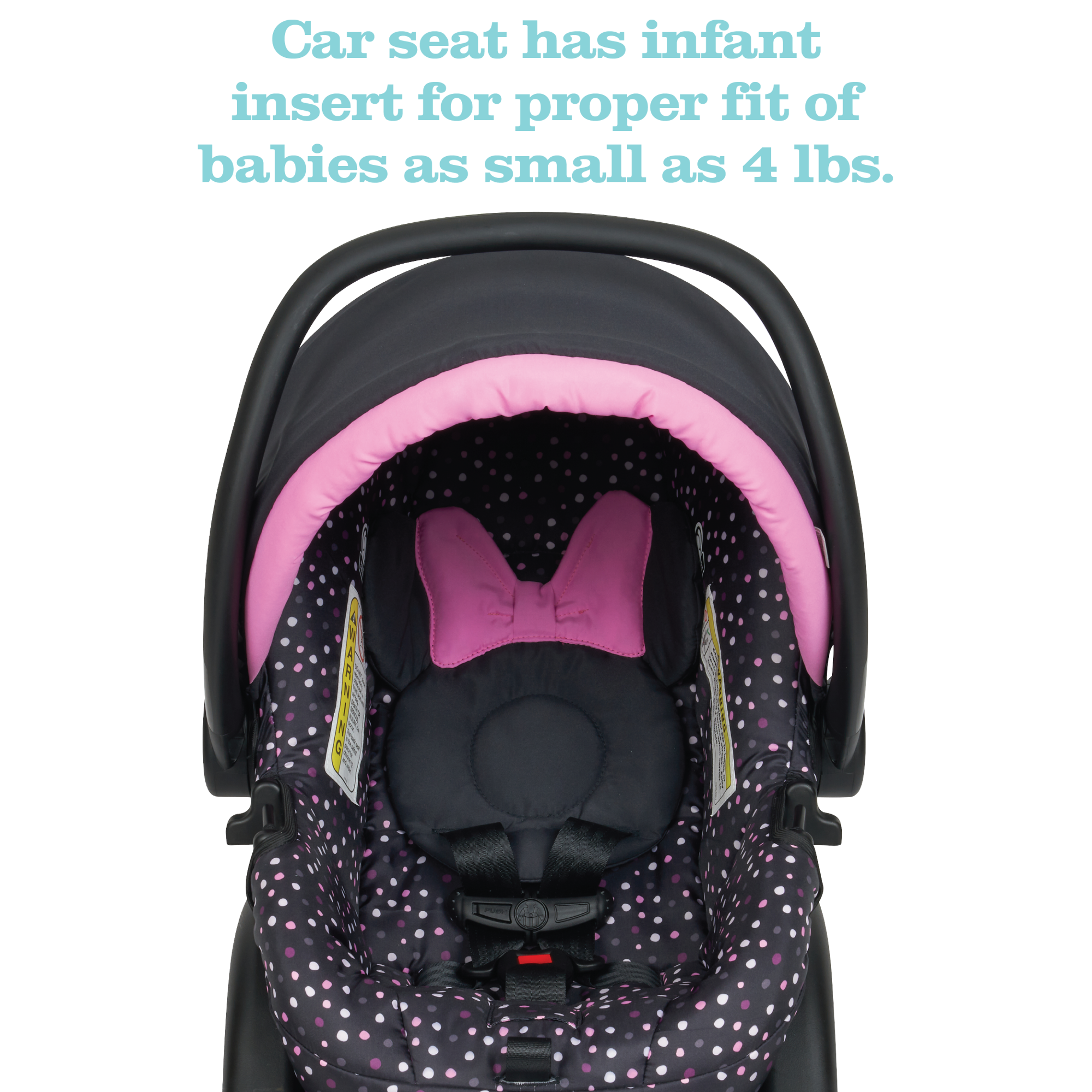minnie mouse car seat and stroller bundle
