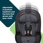 Ellaris™ Convertible Car Seat - adjustable 5-position headrest and harness that grows with your child