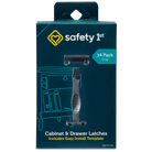 Cabinet & Drawer Latches - Gray (14 Pack) in packaging