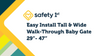 Easy Install Tall & Wide Walk Thru Baby Gate video
