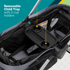 Summit Wagon Stroller - removable child tray with 2 cup holders