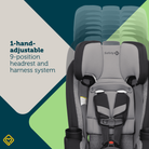 TriMate™ All-in-One Convertible Car Seat - 1-hand adjustable 9-position headrest and harness system