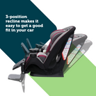 Grow and Go™ Extend ‘n Ride LX All-in-One Convertible Car Seat - 3-position recline makes it easy to get a good fit in your car