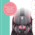 Disney Baby Grow and Go™ All-in-One Convertible Car Seat - Quick-Fit Harness: easily adjust both harness and headrest in one simple step