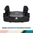 Boost-and-Go™ 3-in-1 Harness Booster Car Seat - easily converts to backless booster