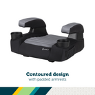 Boost-and-Go™ Lite Backless Booster - contoured design with padded armrests