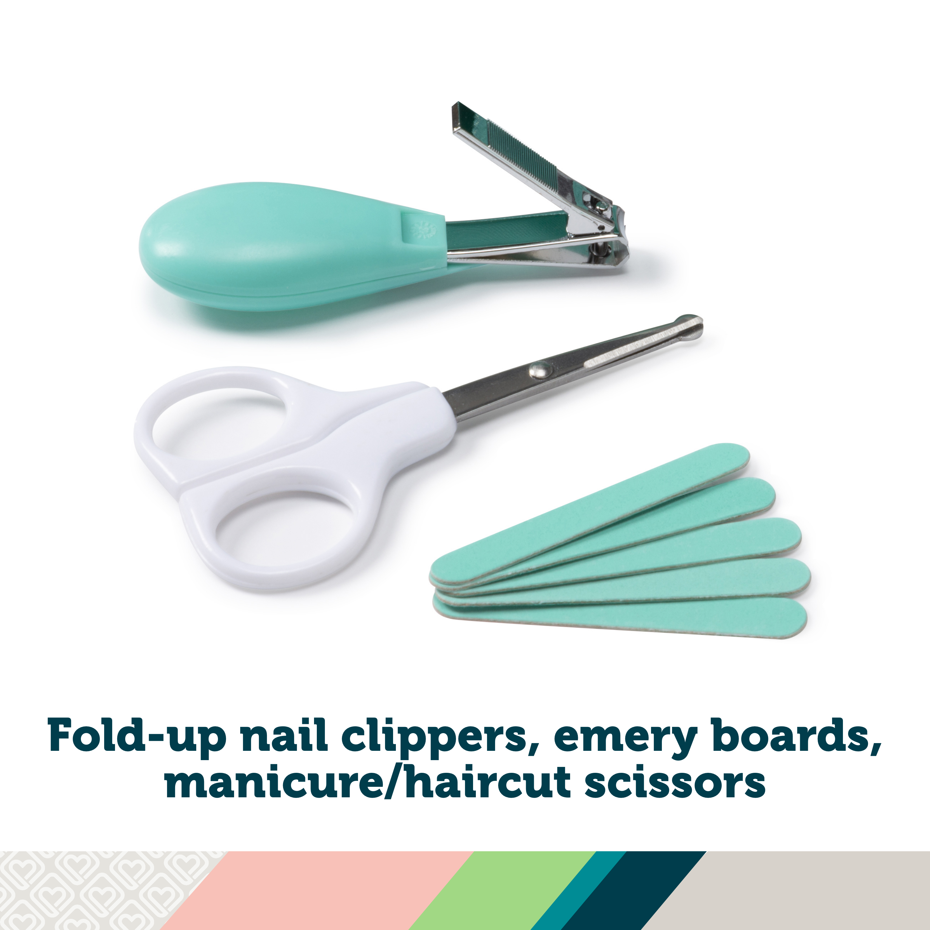 Groom & Go Baby Care Kit - fold-up nail clippers, emery boards, manicure/haircut scissors