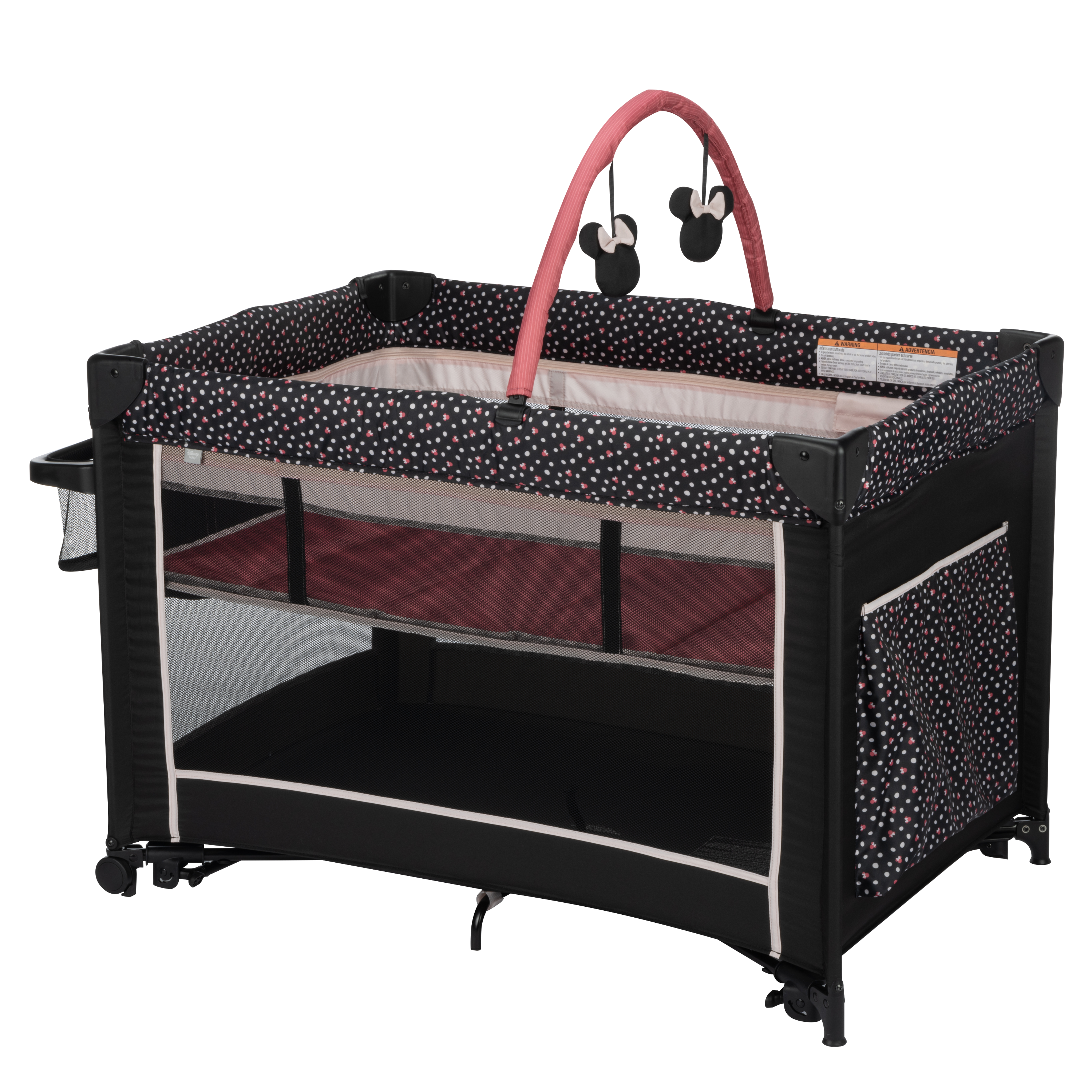 Disney Baby Classic Minnie Mouse 2-in-1 Play Yard with Rocking Bassinet - Minnie Charm Disney Baby Classic Minnie Mouse 2-in-1 Play Yard with Rocking Bassinet - Minnie Charm