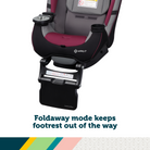 Grow and Go™ Extend ‘n Ride LX All-in-One Convertible Car Seat - foldaway mode keeps footrest out of the way