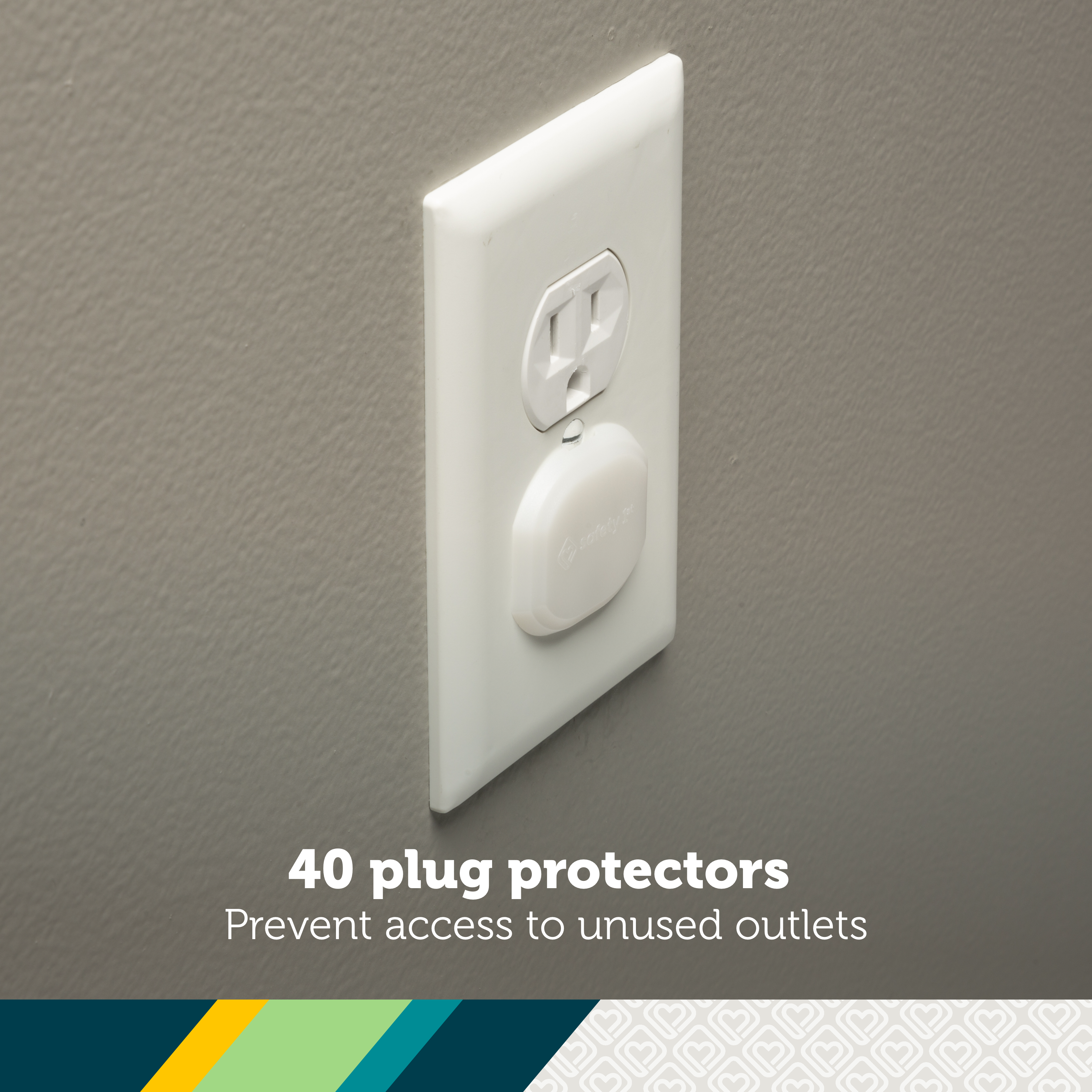 Home Safeguarding Set (80 Piece) - 40 plug protectors prevent access to unused outlets