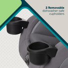 SlimRide 4-in-1 Convertible Car Seat - 2 removable dishwasher-safe cupholders