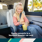 Comfort Ride 3-in-1 Booster Car Seat - easily converts to a backless booster car seat