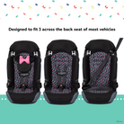 Disney Baby Finale 2-in-1 Booster Car Seat - designed to fit 3 across the back seat of most vehicles