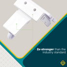 Secure-to-Explore Adhesive Locks - 2x-stronger than the industry standard