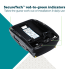 onBoard™ Slide Infant Car Seat featuring SafetySlide™ Base - SecureTech red-to-green indicators takes the guess work out of installation & daily use