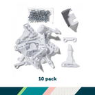 Spring-Loaded Cabinet & Drawer Latch - 10 pack