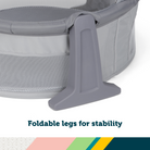 Sleepy Traveler™ Bassinet - foldable legs for stability