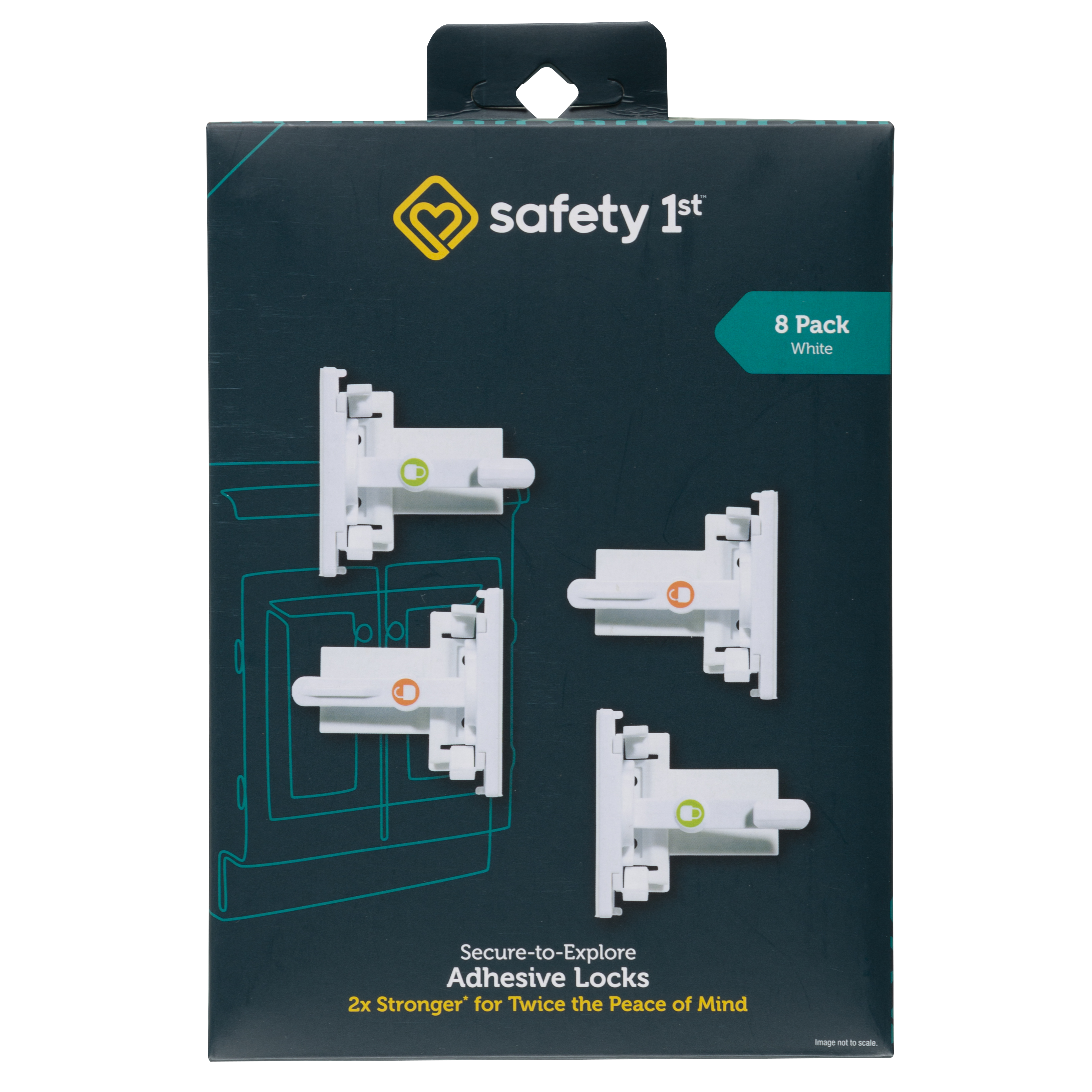 Secure-to-Explore Adhesive Locks - 8 locks - in packaging