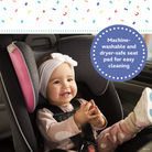 Disney Baby Easy Elite Slim All-In-One Convertible Car Seat - machine-washable and dryer-safe seat pad for easy cleaning