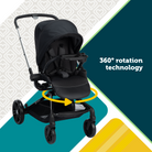 Turn and Go™ 360° Rotating Modular Travel System - 360 degree rotation technology